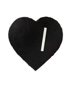 Main image of Personalised Slate Cheese Board Heart Gift Boxed